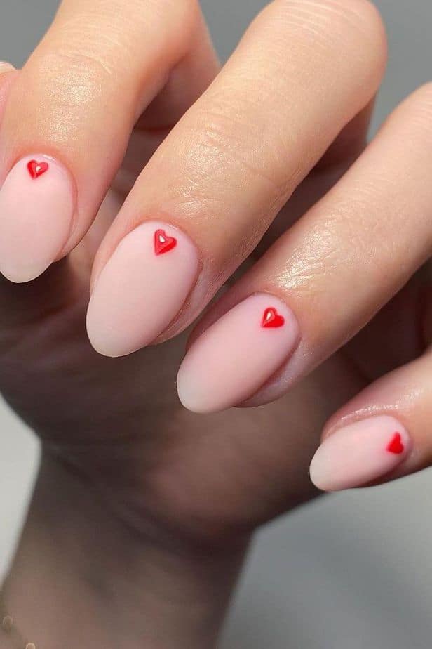 55+ Heart Nails Designs For A Sleek Manicure