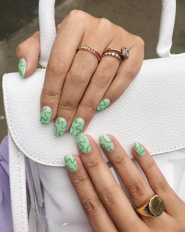 38+ Green Nail Designs And Ideas