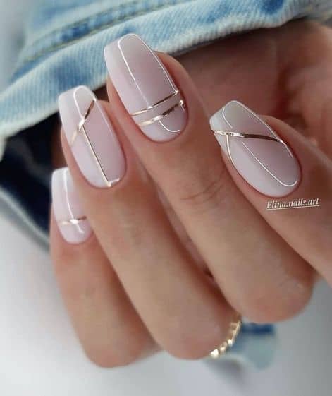 Coffin Classy Fall Nails - Inspired Beauty