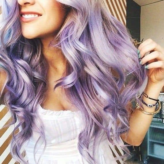 2_ Wide LILAC LAVENDER SILVER Unicorn Mermaid Real Human Hair Extensions  Clip In Extensions, Festival Hair, Boho Hair Weave Hair Extensions |