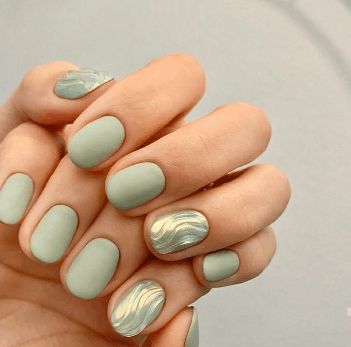 sage-green-nail-designs-coffin-daily-nail-art-and-design