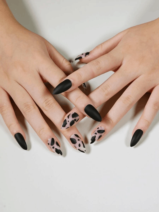 cow print nails inspo｜TikTok Search