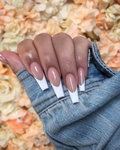 Unveiling 40 Enchanting French Tip Nail Designs For A Truly Chic And   French Tip Nails14 512x637 