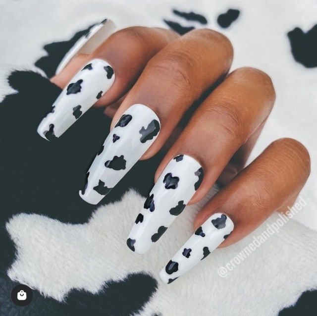 45+ Examples Of Ultra-Trendy Cow Print Nails