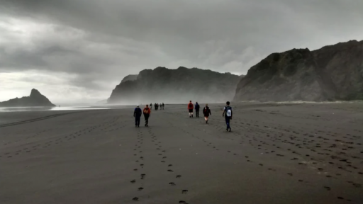 black sand beaches