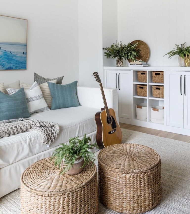 40+ Beachy Coastal Living Rooms For Seaside Decor Inspiration