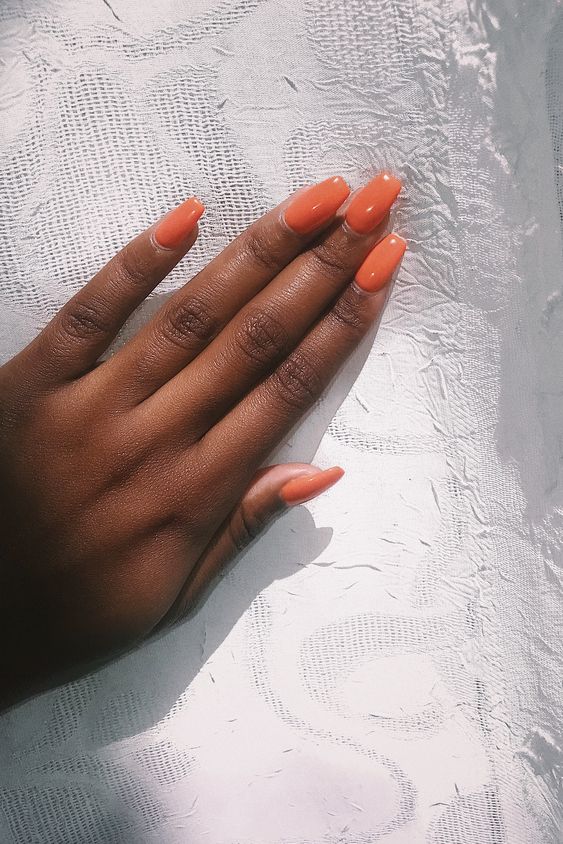 40+ Orange Nails And Orange Nail Designs
