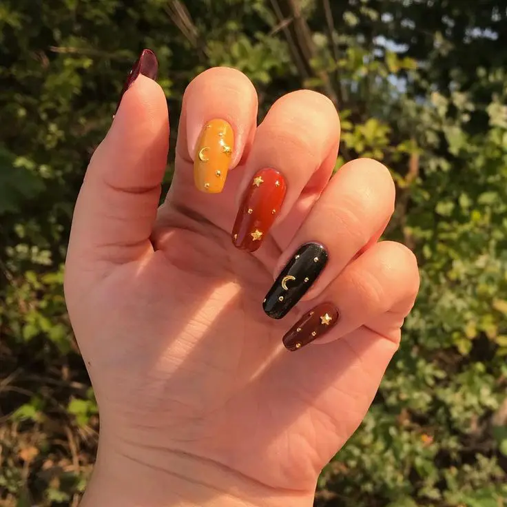 Top fall nails | fall nail ideas | fall nail designs | autumn nails | September and October nails