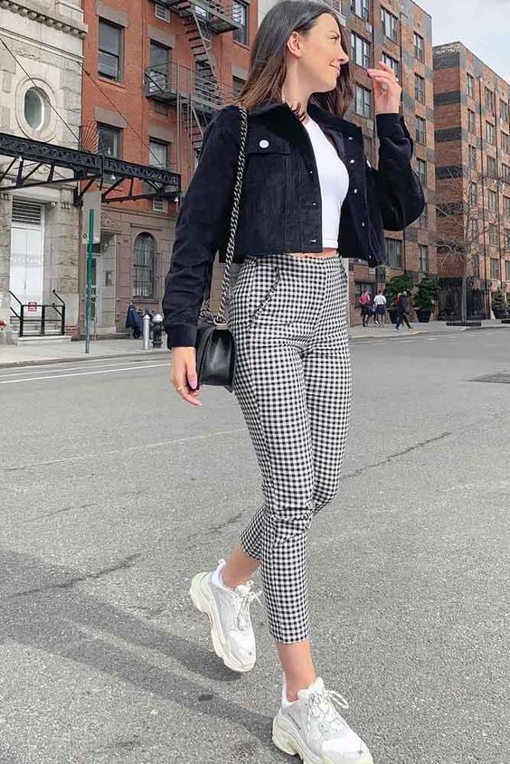 Cute outfits clearance with plaid pants