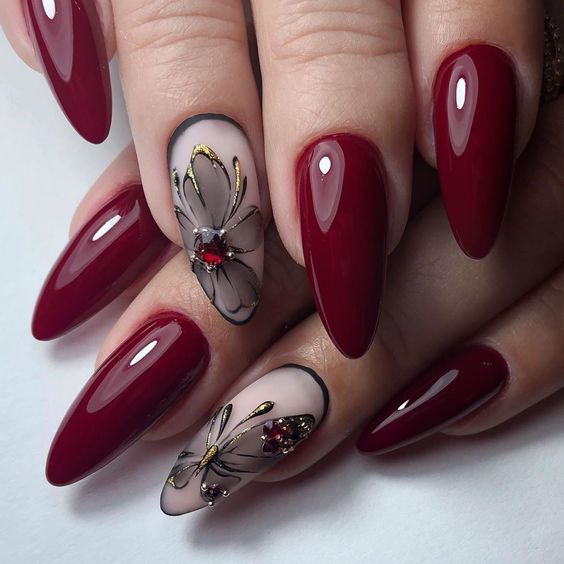 50+ Burgundy Nails That Are Ultra-Trendy Right Now In 2023