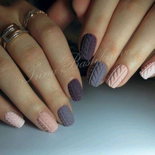 45+ Cable Knit Sweater Nails A Trend Worth Trying This Year