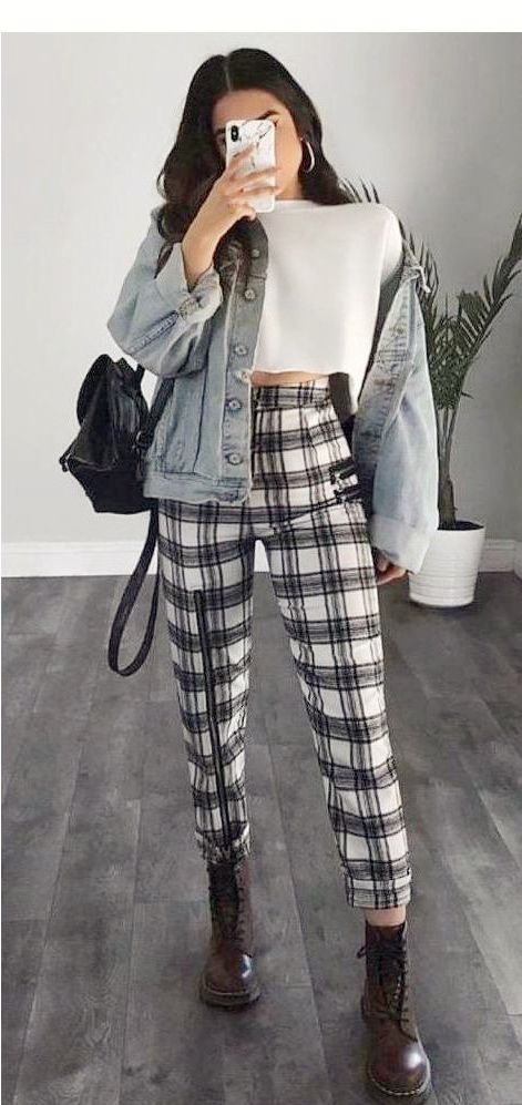 40+ Plaid Pants Outfit Ideas For 2022 | How To Style Plaid Pants