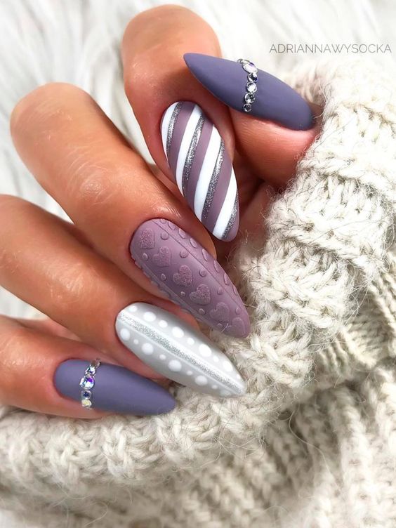 French Tip Sweater Nails 🧤 • All my nails are hand... - Depop