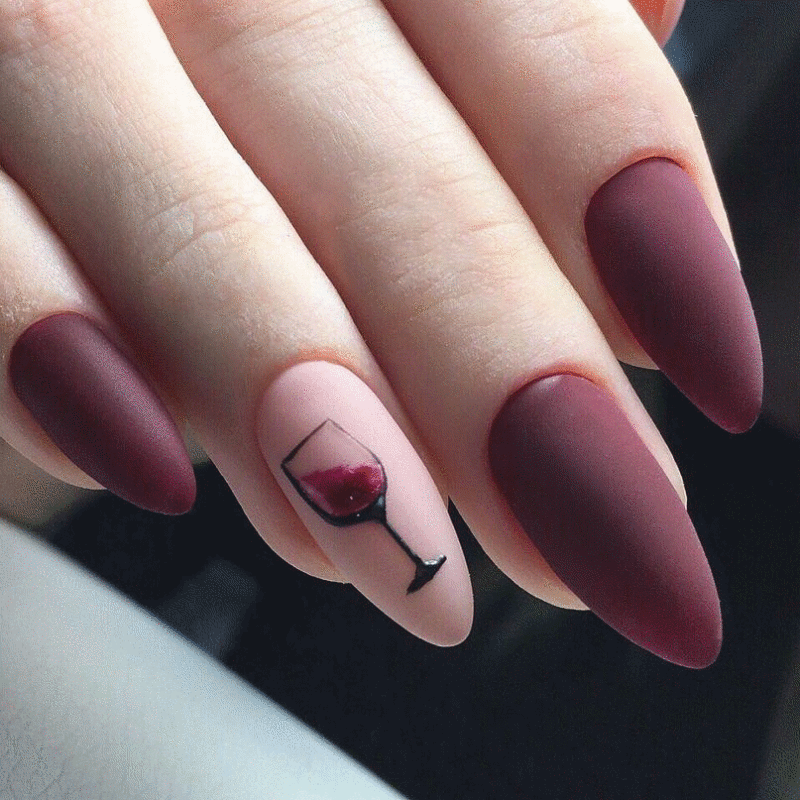 50+ Stylish Burgundy Nails That Will Be Ultra-Popular In 2023