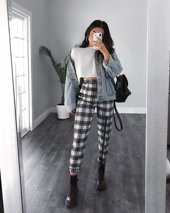 40 Plaid Pants Outfit Ideas For 2022 How To Style Plaid Pants 