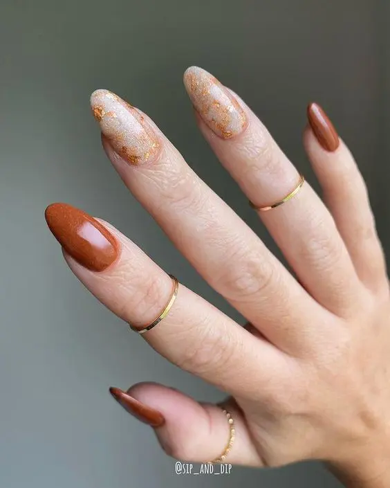 Top fall nails | fall nail ideas | fall nail designs | autumn nails | September and October nails