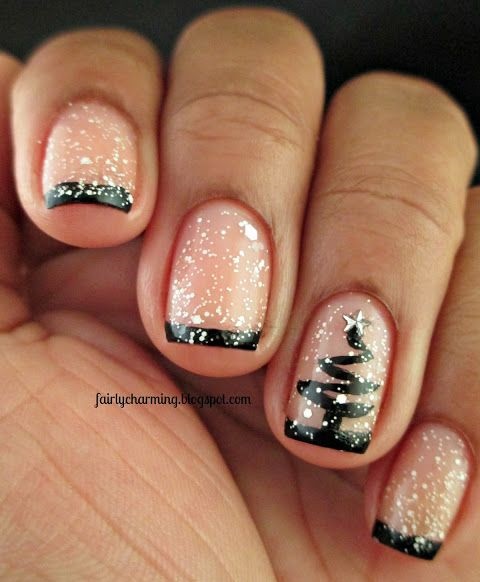 christmas tree nails