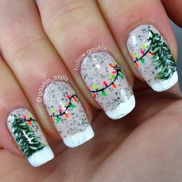 christmas tree nails
