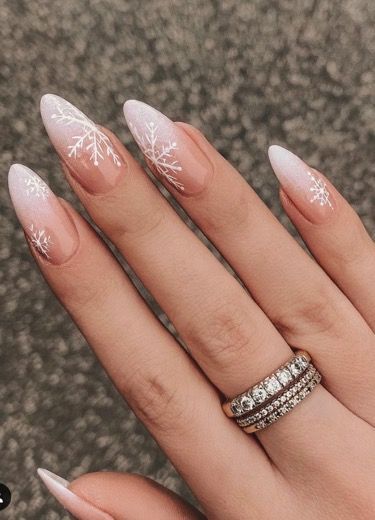 snowflake nails