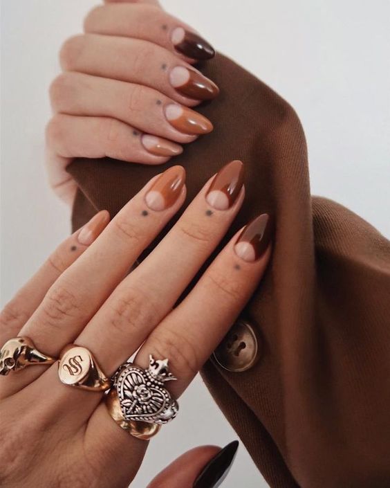 brown nails