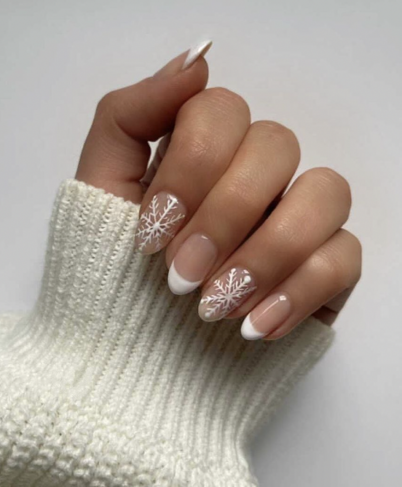 snowflake nails