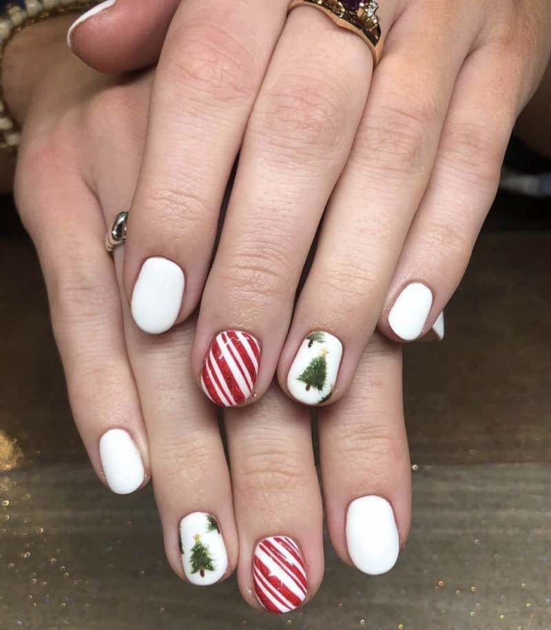 christmas tree nails