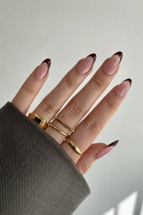 brown nails