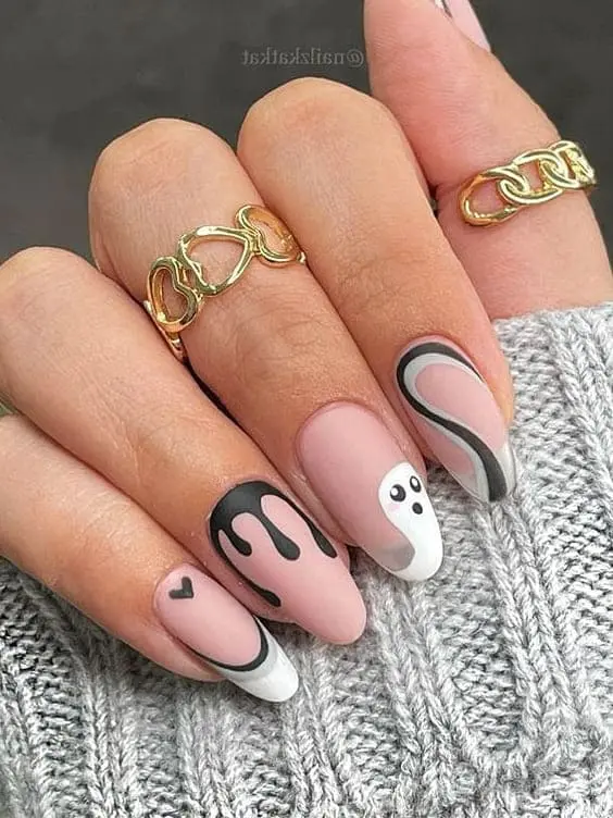 Ghost nails 👻 : r/NailArt