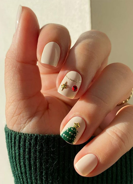 christmas tree nails