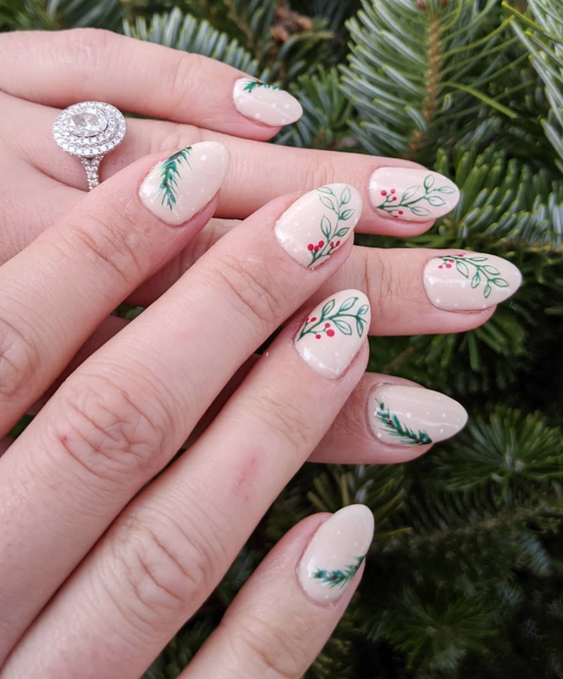 christmas tree nails