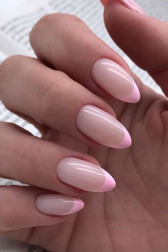 light pink nail tips