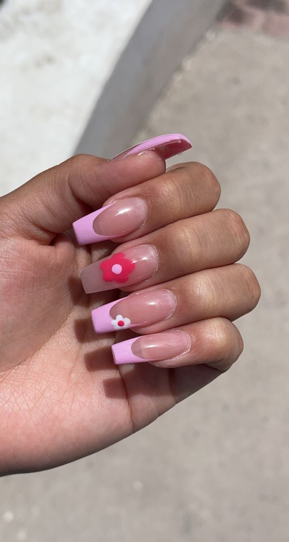 light pink nail tips