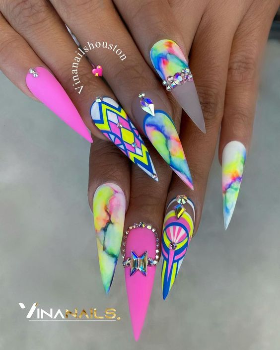 festival nails