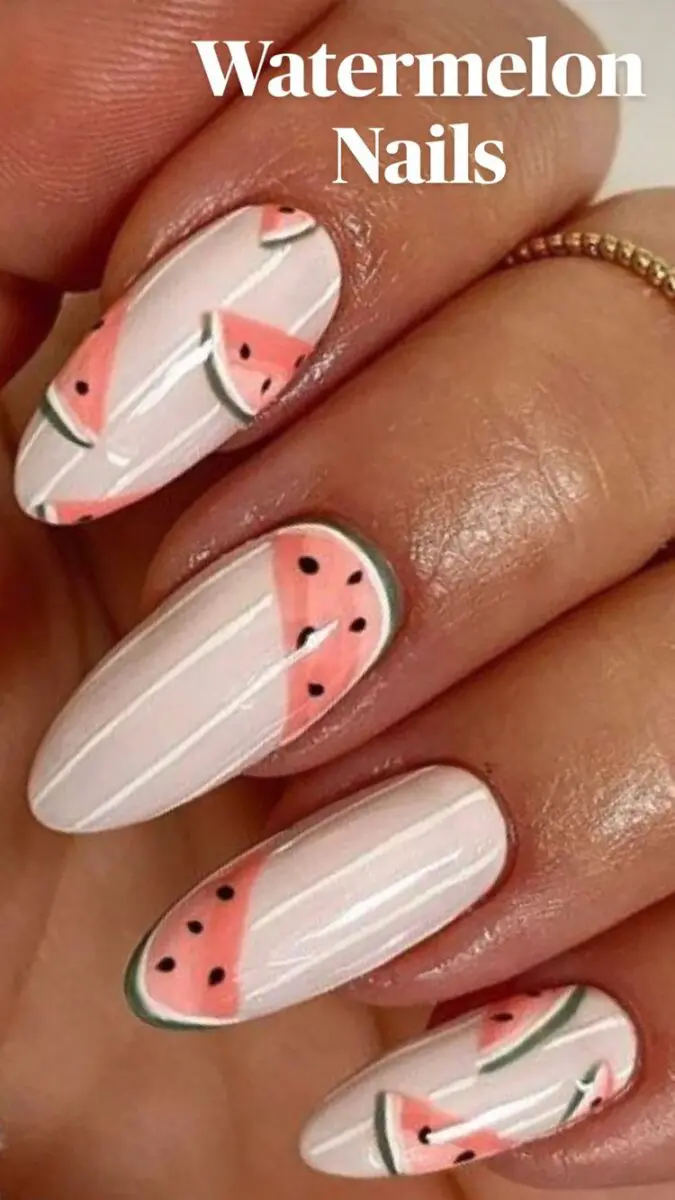 Watermelon Nail Art is The Hottest Summer Trend | Fashionisers©
