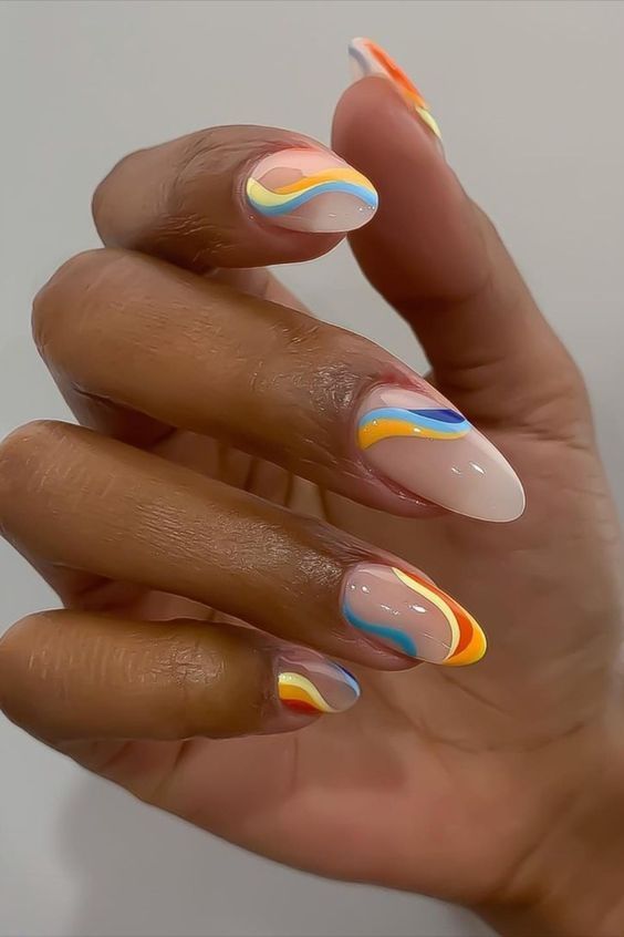 Tropical nails | Hawaiian nails and Hawaiian nail designs