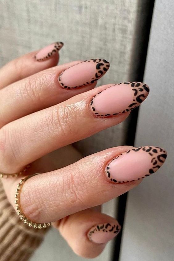 Luxury Short Black White Frosted Gold Foil Leopard Print Sexy Spicy Square  Full Finished False Fake Art Nail Tips Glue Manicure - False Nails -  AliExpress