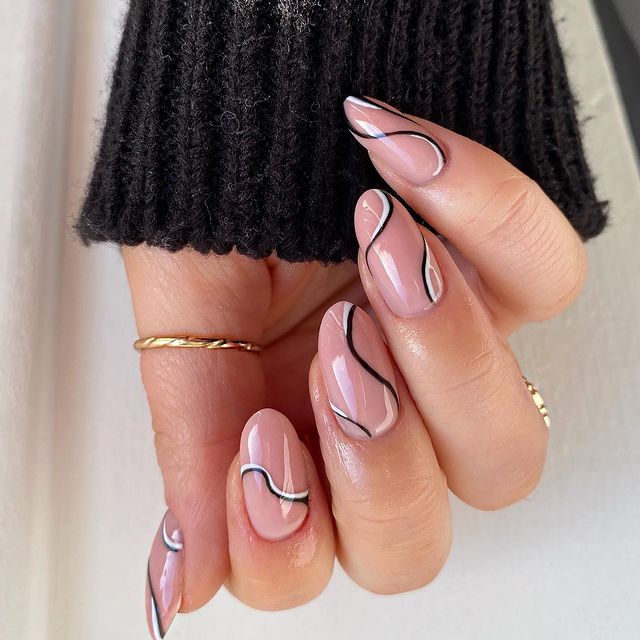 The top black and white nails, black and white nail designs, black and white nails acrylic, black and white nail art, and more black and white nail ideas