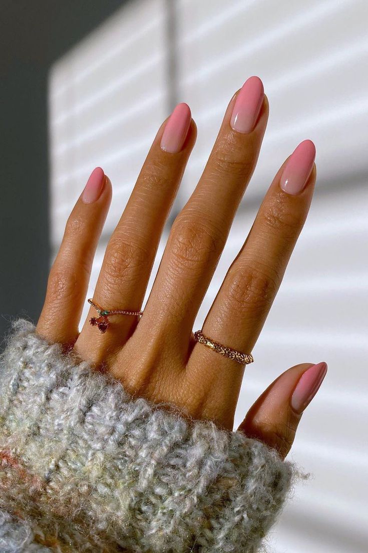 Pink ombre nails including white and pink ombre nails, pink ombre acrylic nails, and pink ombre nail designs