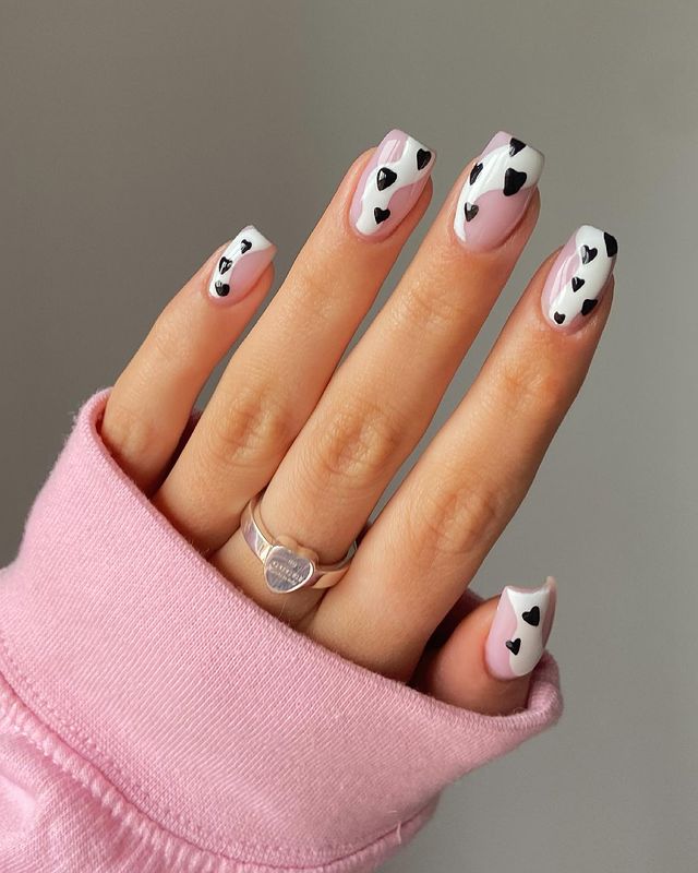 The top black and white nails, black and white nail designs, black and white nails acrylic, black and white nail art, and more black and white nail ideas