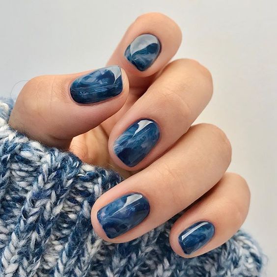 The top blue nails and blue nail ideas including light blue nails, blue acrylic nails, blue nail designs, blue nail art, trendy blue nails, royal blue nails, and short blue nails