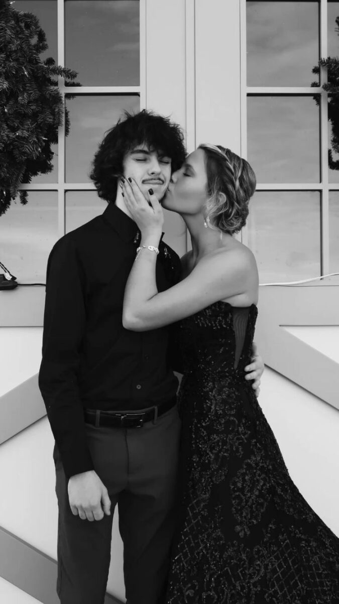 The coolest prom poses to copy for this prom season, including prom poses for couples, prom poses for friends, and solo prom poses for photos/pictures