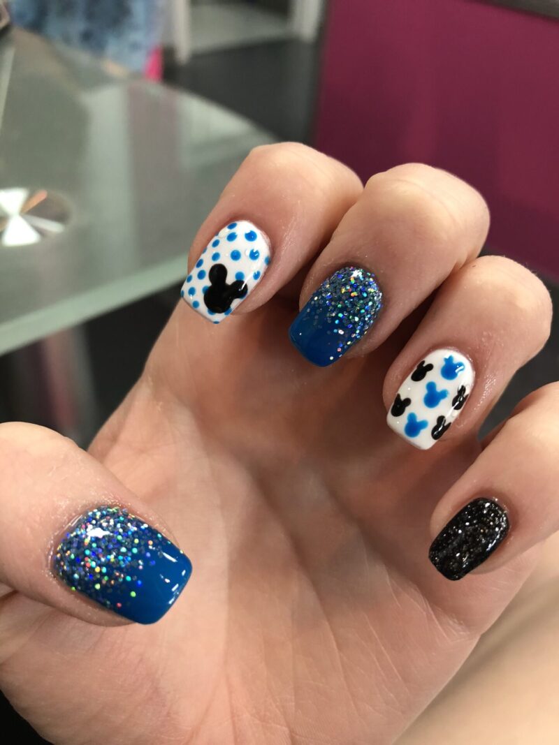 Disney nails and Disney nail designs including simple Disney nails