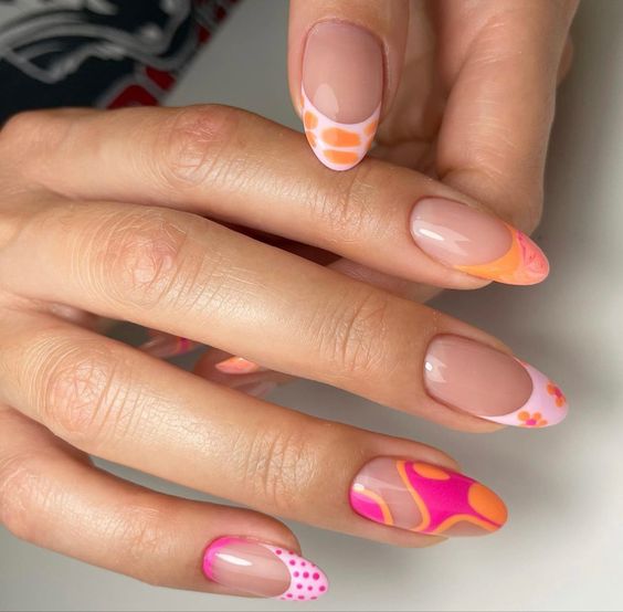 The best bright nails, bright nail ideas, bright nail colors, and bright nail designs for neon nails