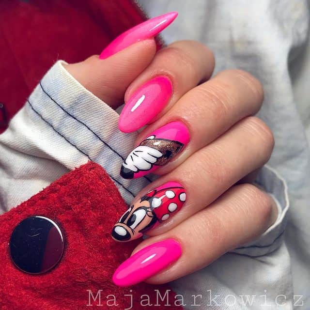 Disney nails and Disney nail designs including simple Disney nails