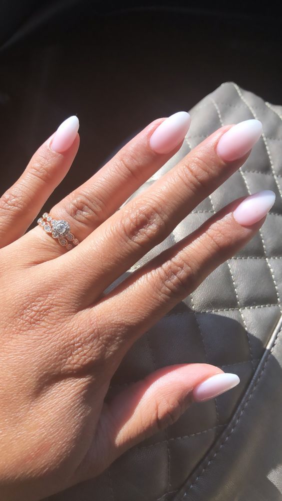 Pink ombre nails including white and pink ombre nails, pink ombre acrylic nails, and pink ombre nail designs