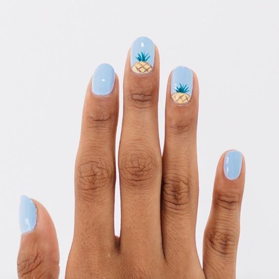 Tropical nails | Hawaiian nails and Hawaiian nail designs