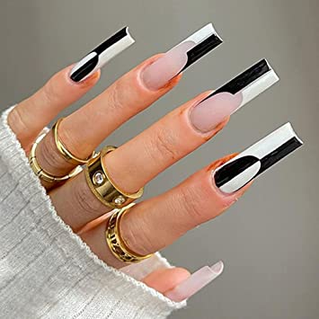 The top black and white nails, black and white nail designs, black and white nails acrylic, black and white nail art, and more black and white nail ideas