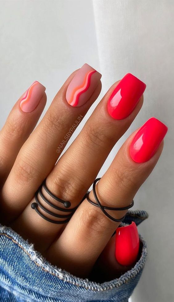 The best bright nails, bright nail ideas, bright nail colors, and bright nail designs for neon nails