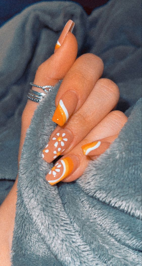 Tropical nails | Hawaiian nails and Hawaiian nail designs