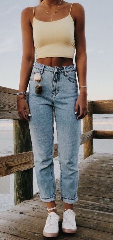 Cute summer 2025 jeans outfits